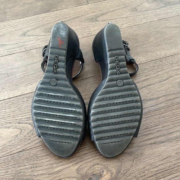 Geox Respira leather wedge sandals - Picture 5 of 5